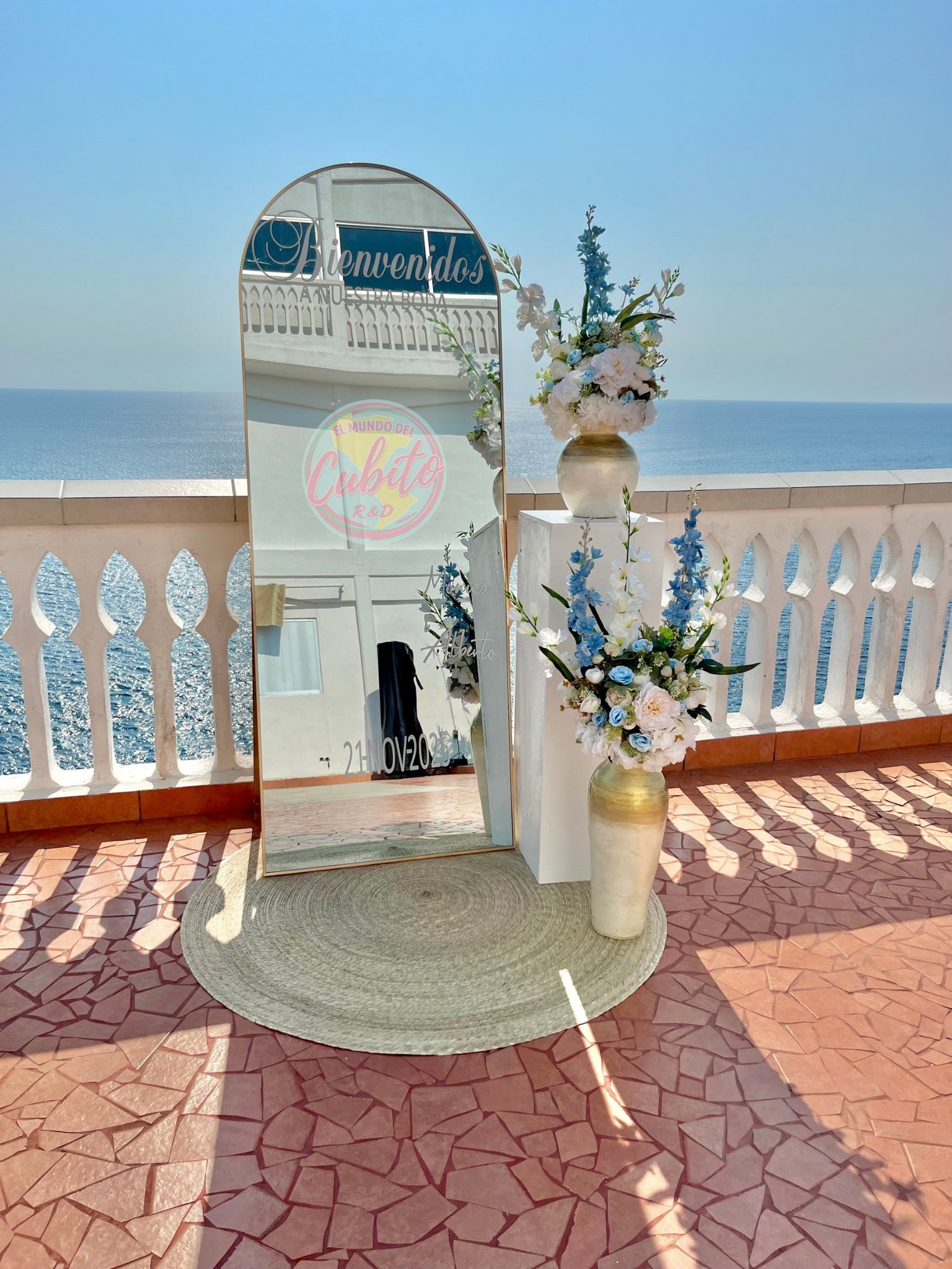 Espejo boda de día